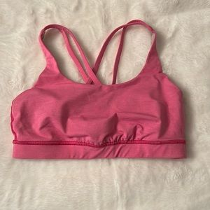 Lululemon energy sports bra size 8 pink